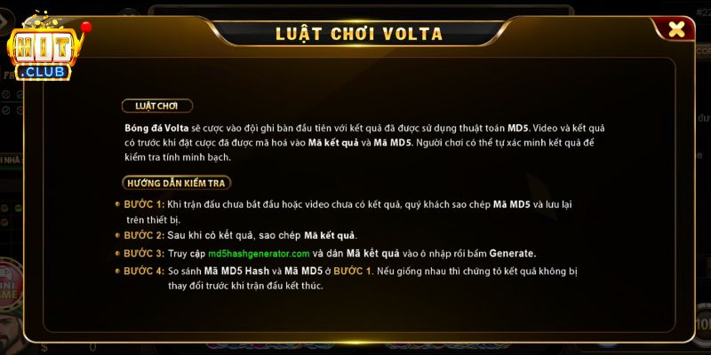 Volta MD5 - Khám Phá Siêu Phẩm Cá Cược Đỉnh Cao Có 102 Hướng dẫn chi tiết cách chơi chi tiết của siêu phẩm Volta MD5